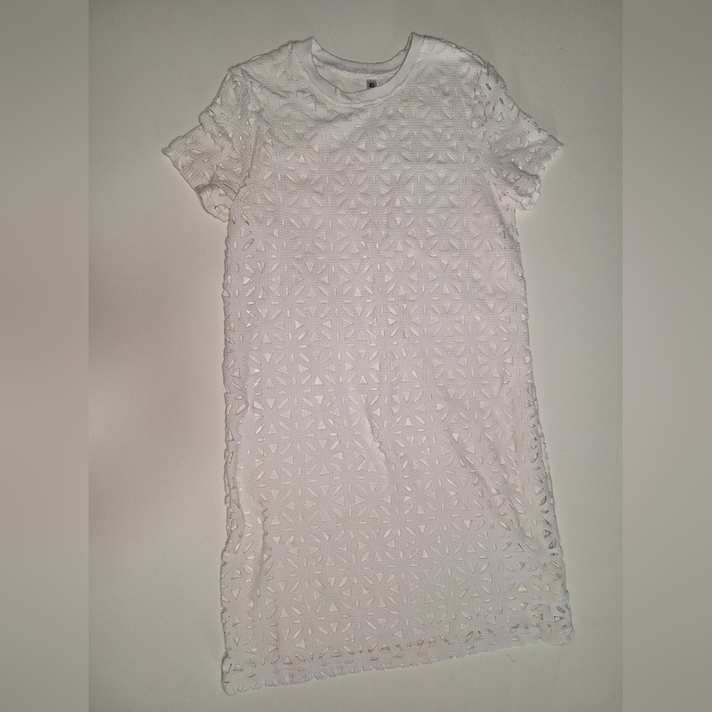 Fabletics Ivory Geometric Pattern Top
